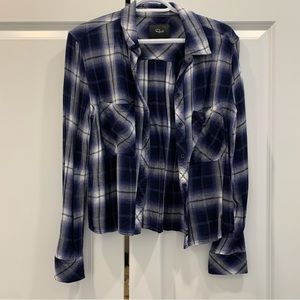 Rails Plaid Cropped Shirt